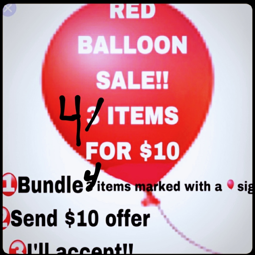 RED BALLOON CLEAR THE CLOSET SALE
